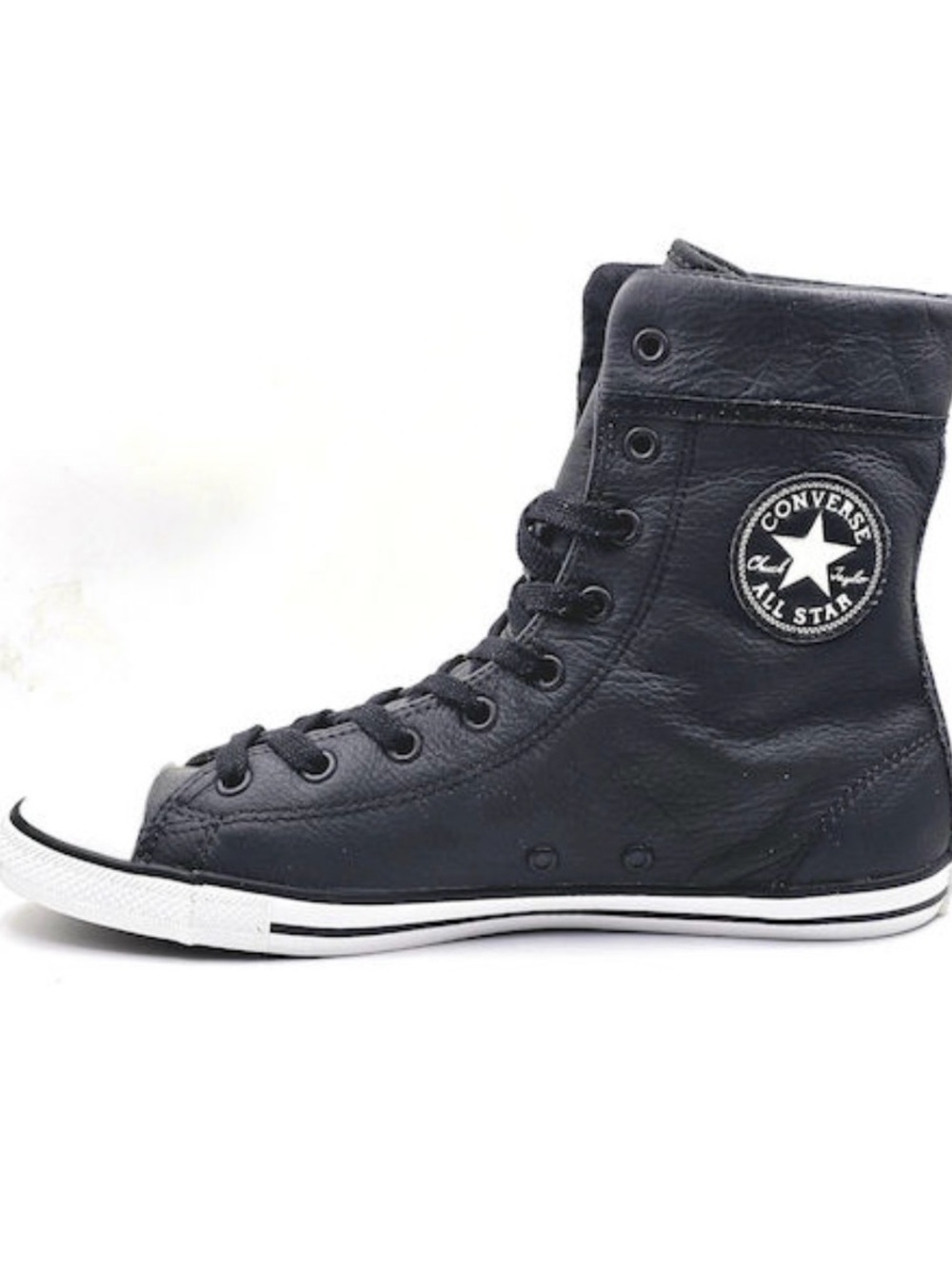 Black leather Converse x-hi high top sneakers in US 6 eur 37